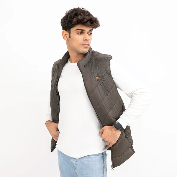 DARK GREEN MICRO JACKET