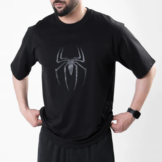 Spider-M Black Oversize T-Shirt